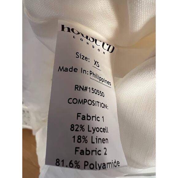 House of CB Kaia Ivory A-Line Mini Dress Size XS Extra Small - Picture 8 of 10